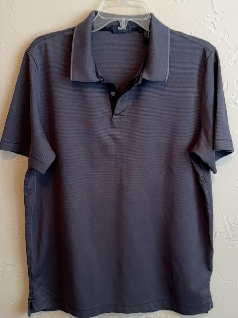 Theory Men's Polo Shirt in Charcoal